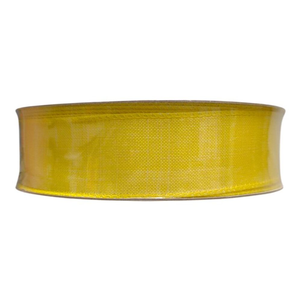 Member's Mark Wired Edge Premium Ribbon, 1.5"W x 50yds, Spring - Yellow